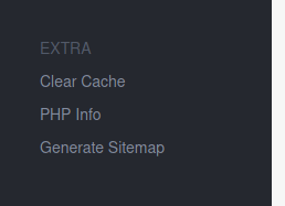 Generate Sitemap link in Navigation menu