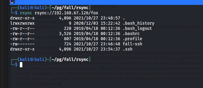 rsync Folder Contents