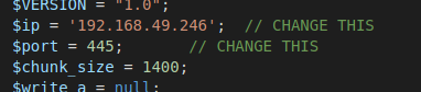 PHP Shell Script Changes